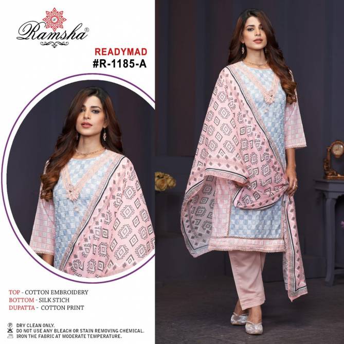 Ramsha R 1185 Nx Cotton Readymade Pakistani Suits Wholesale Shop In Surat
